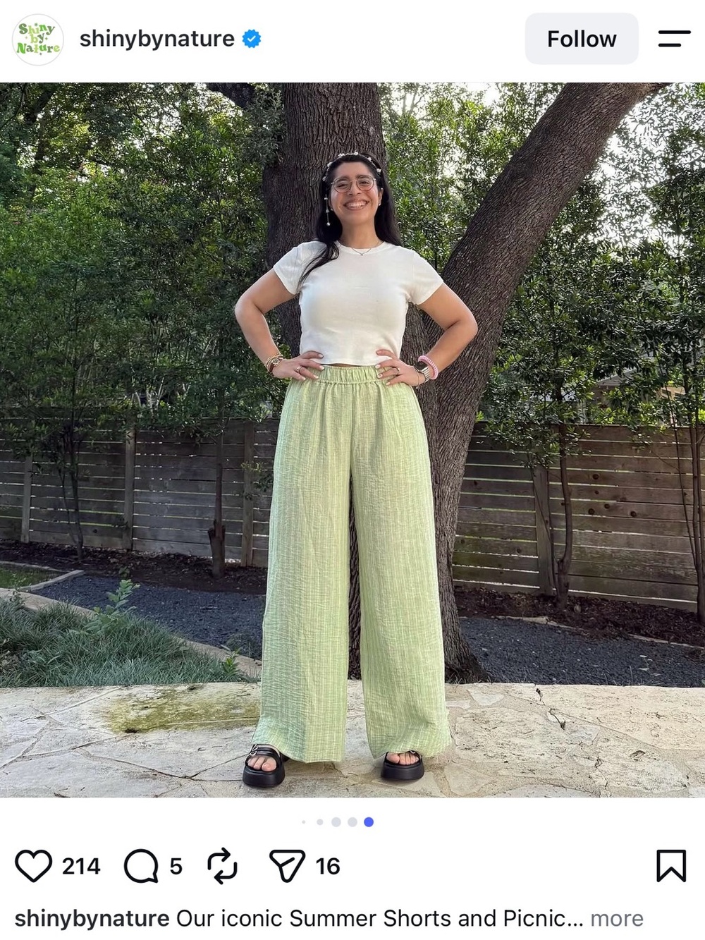 Shiny by Nature Picnic Pants